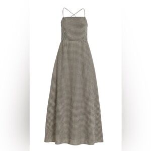 Posse Black and White Gingham Maxi Dress